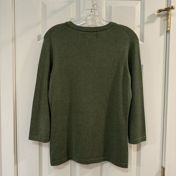 Banana Republic Olive Green Crew Neck Sweater - Picture 2 of 11